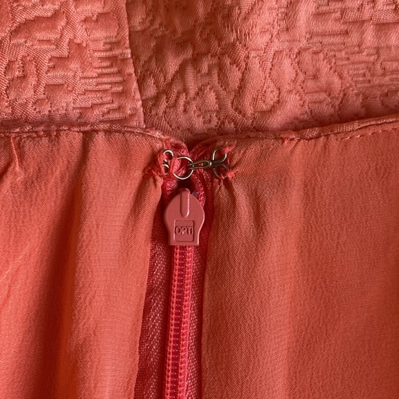 OSCAR DE LA RENTA VINTAGE CORAL SLEEVELESS COCKTAIL DRESS SIZE 12🌟LIKE NEW🌟 - Picture 9 of 14